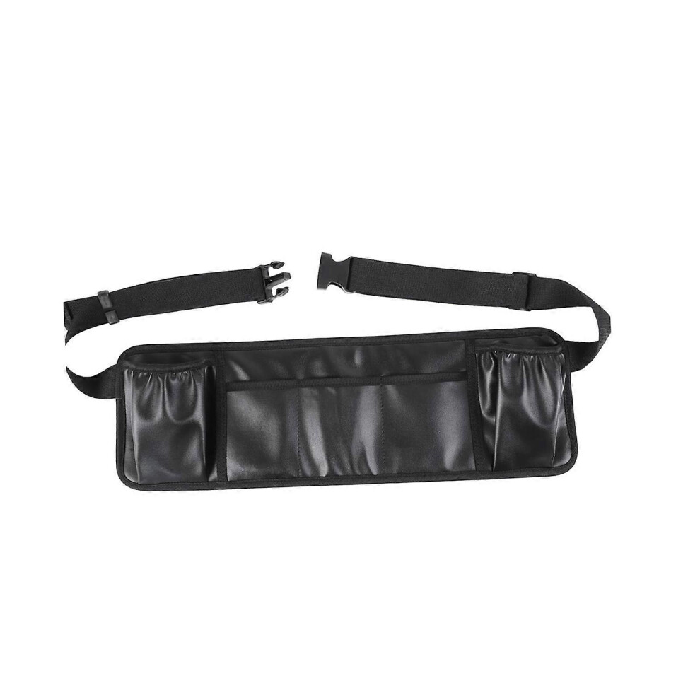 (As show, One size) Hairdresser Scissor Holster PU Leather Comb Organizer Hair Stylist Waist Bag