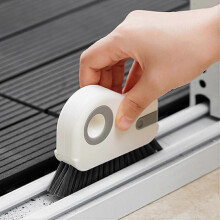 (As show, One size) Groove Cleaning Brush Window Track Cleaning Tool 2-in-1 Grout Cleaning Tool Grip Brush Stiff Bristle Crevice Cleaning Brush Suitable for window sills