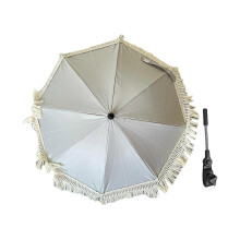 (As show, One size) Stroller Parasol Clip on with Clamp for Trolley Traveling Outdoor Activities