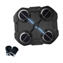 (Black, One size) Music Boxing Machine Electronic Boxing Machine for Sanda Kickboxing Exercise Black