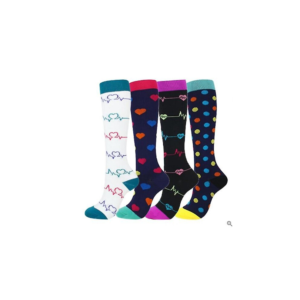 Kikidex (As Show, One Size) Medical Compression Socks For Women & Men, Support Knee High Socks For Running,Nurses,Travel