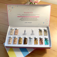 (12pcs Mix kit) 8ml BB Cream Glow Ampoule Essence Kit Woman&Man Facial Niacinamide/Salmon DNA Foundation Moisturizing Skin Care Beauty