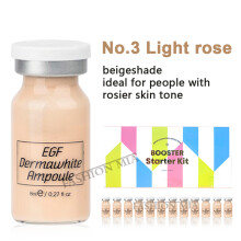 (12pcs foundation 3) 8ml BB Cream Glow Ampoule Essence Kit Woman&Man Facial Niacinamide/Salmon DNA Foundation Moisturizing Skin Care Beauty