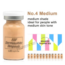 (12pcs foundation 4) 8ml BB Cream Glow Ampoule Essence Kit Woman&Man Facial Niacinamide/Salmon DNA Foundation Moisturizing Skin Care Beauty