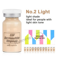 (12pcs foundation 2) 8ml BB Cream Glow Ampoule Essence Kit Woman&Man Facial Niacinamide/Salmon DNA Foundation Moisturizing Skin Care Beauty