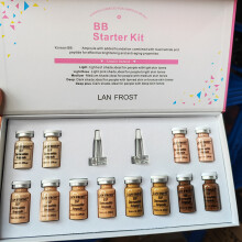 (12 Liquid foundation) 8ml BB Cream Glow Ampoule Essence Kit Woman&Man Facial Niacinamide/Salmon DNA Foundation Moisturizing Skin Care Beauty