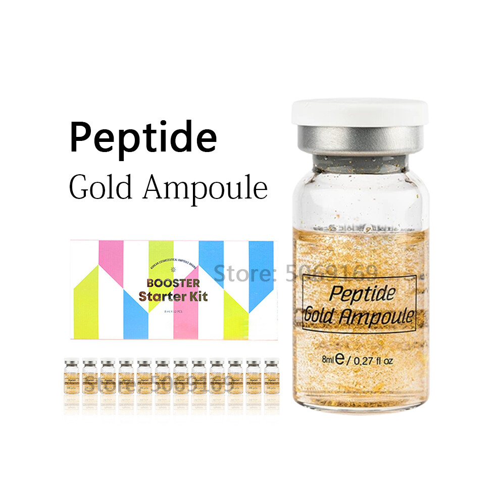 Gintooyun (12Pcs Peptide) 8Ml Bb Cream Glow Ampoule Essence Kit Woman&Man Facial Niacinamide/Salmon Dna Foundation Moisturizing Skin Care Beauty