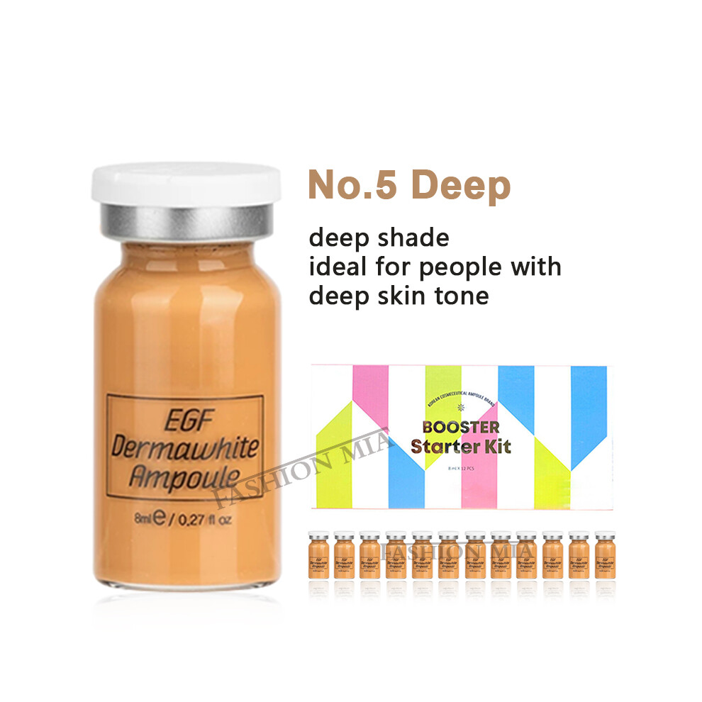 (12pcs foundation 5) 8ml BB Cream Glow Ampoule Essence Kit Woman&Man Facial Niacinamide/Salmon DNA Foundation Moisturizing Skin Care Beauty-image-OPC-PHRKN95-NEW