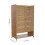 Living And Home Bamboo Shoe Storage Cabinet with Doors 6