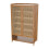 Living And Home Bamboo Shoe Storage Cabinet with Doors 4