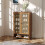 Living And Home Bamboo Shoe Storage Cabinet with Doors 2