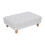 Living And Home Teddy Fleece Upholstered Footstool 3