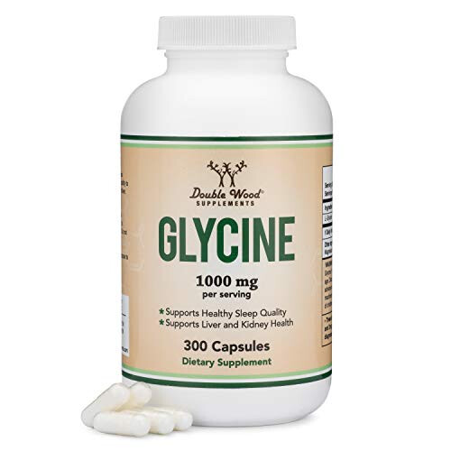 Double Wood Supplements Glycine - 1,000mg (300 Capsules)