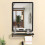 Living And Home 60x40CM Black Bathroom Mirror with Shelf 1