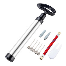 (As show, One size) Ball Pump Kit Aluminum Alloy Air Pump for Sports Balls Basketball Water Ball