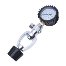 (As show, One size) Yoke Tank Pressure Checker Compact Sturdy Equipment for BCD Underwater Diver