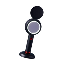 (White, One size) Desk Fan Silent Hidden Fan Blade Desktop Cooling Fan for Car Outdoor White