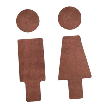 (As show, One size) Men and Women Restroom Signage Practical Restroom Signs for Restaurant Hotel