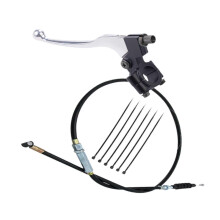 (Yellow Head, One size) 7/8inch Handlebar Left Clutch Lever Clutch Cable Repair Fitting with Housing Black Head