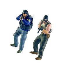 (Style B, One size) 2 Pieces 1/64 Figures Diorama Scenery Landscape Collection Resin Accessories Style A