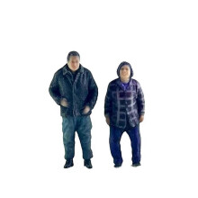 (As show, One size) 2Pcs 1/64 Resin Small Figure Toy Character Scene for Diorama Miniature Scene