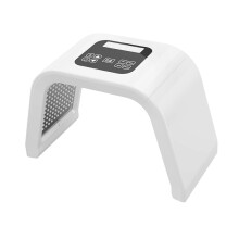 (As show, One size) 7 Colors LED Photon Beauty Machine Blue Red Light Therapy for Home Salon Men