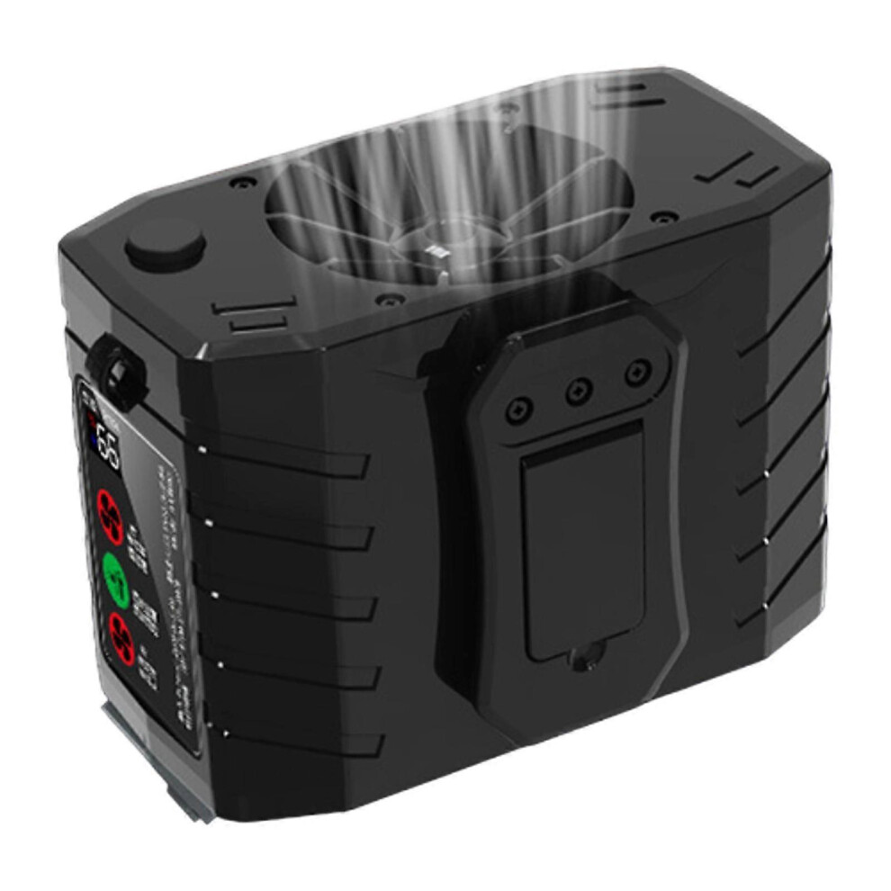 (Black, One size) Waist Fan Wearable Fan Portable Cooling Fan for Running Fishing Outdoor Work Orange-image-OPC-PHRKRYZ-NEW