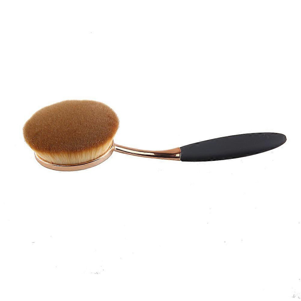 Kikidex Cream (As Show, One Size) Oval Foundation Brush Large Toothbrush Makeup Brushes Fast Flawless Application Liquid Powder Foundation