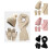 Damen Strickmütze Schal und Touchscreen Handschuhe Set Winter NEU 2