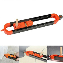 Contour Gauge With Lock Profile Scribing Ruler Precise Measure Carpenter Gauge