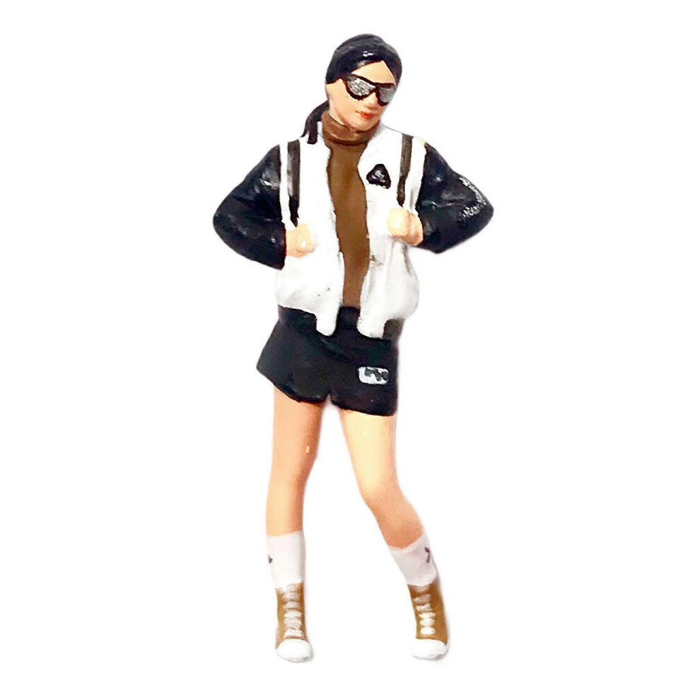 (Black, One Size) 1:64 Scale People Figures Pretend Play Toy Dioramas Miniature Diorama Figure Black 4633730151672