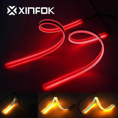 2 stücke 30 cm 60 cm Rot Gelb Switchback Flexible Led Streifen Drl ...
