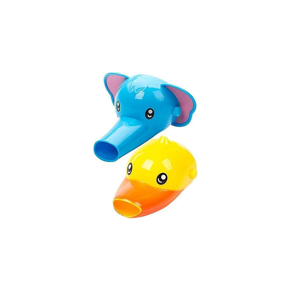 Kikidex (As Show, One Size) Faucet Efaucet Extender For Kids Babies Children - Set Of 2 Animal Extenders For Faucets Sink Hand Washing Funny Faucet (Elephant