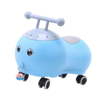 (Blue, One size) Children Scooter Develops Motor Skills Practice Balancing Children Twist Car Blue