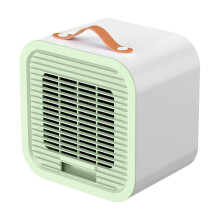 (Green, One size) Desktop Fan with Ice Box USB Rechargeable Desk Fan for Camping Car Household Orange