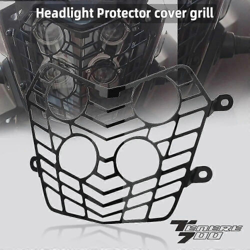 MARQI Grilles De Phare De Pour TENERE 700 2019 2020 2021 2022 2023 Pour XTZ700 Pour XTZ690 T700 Pour Tenere 700 Protection Phare Moto Grille Protection Headlight Grille (Couleur : Orange