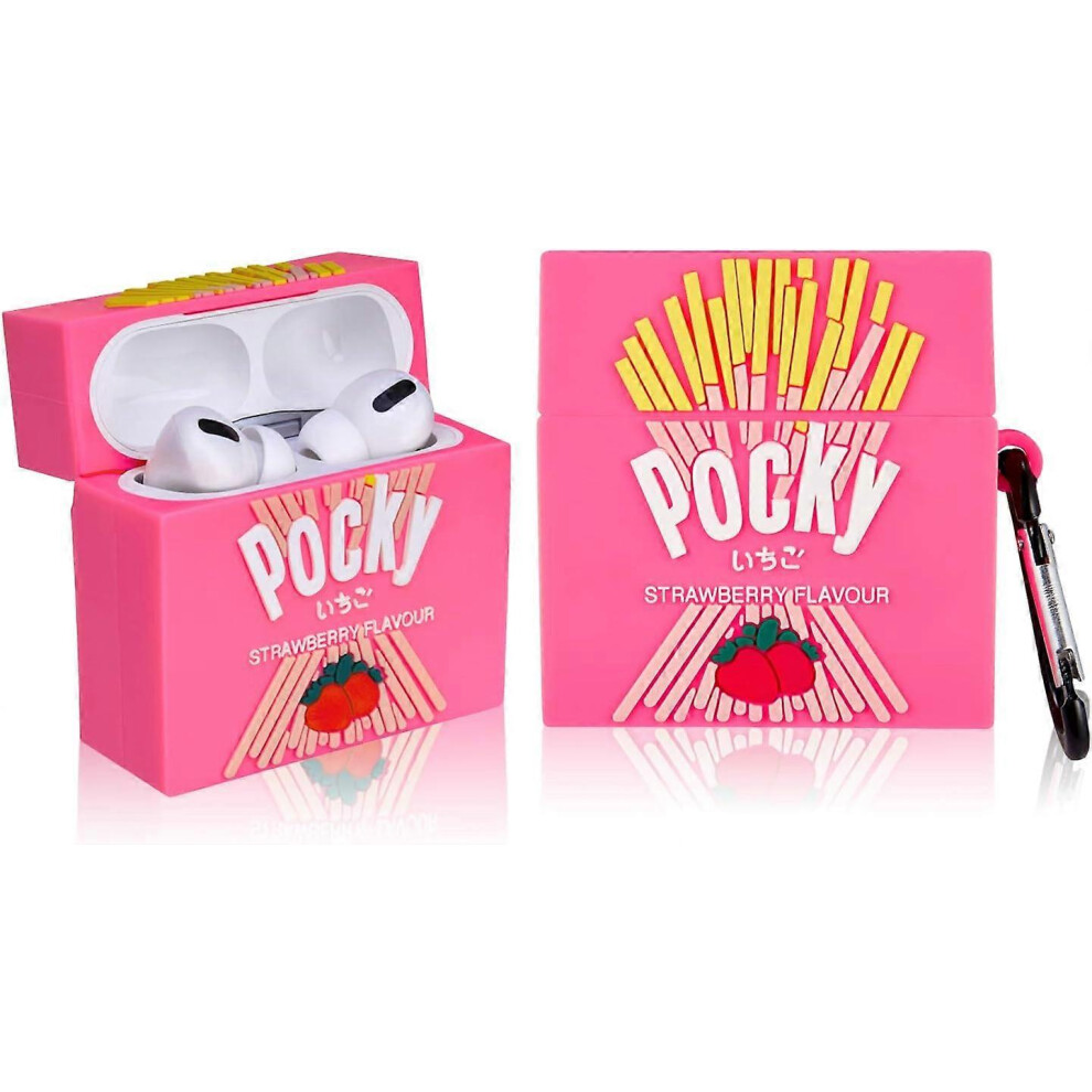 (As Show, One Size) Airpod Pro Case, Cute Cartoon Fun 3D Kids Girls Teen Boys, Kawaii Food Styled Silicone Character Trendy 4633503744797