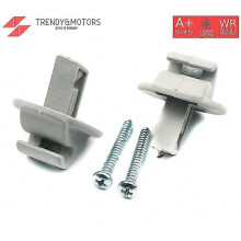 2 Pieces Sun Visor Clip Gray Color For Renault Megane Scenic Laguna Twingo Modus Espace Vel Satis Trafic