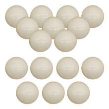 (As show, One size) 16 Pieces Billiard Balls 52.5mm White Snooker Balls for Recreation Game Bars