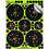 Objetivos Splatterburst - Mini silueta de 8 x 12 pulgadas con efecto salpicado - Objetivos de tiro autoadhesivos 1