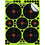 Objetivos Splatterburst - Mini silueta de 8 x 12 pulgadas con efecto salpicado - Objetivos de tiro autoadhesivos 2