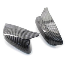 Convient pour la coque de rétroviseur BMW G20 en fibre de carbone, motif corne, coque de rétroviseur