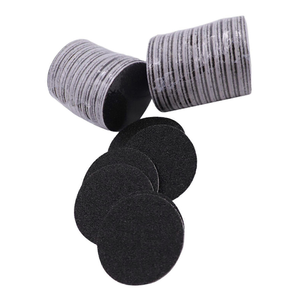 (As show, One size) 60 Pieces Sandpaper Disk Pad Feet Care Replaceable Sandpaper Discs Women Men