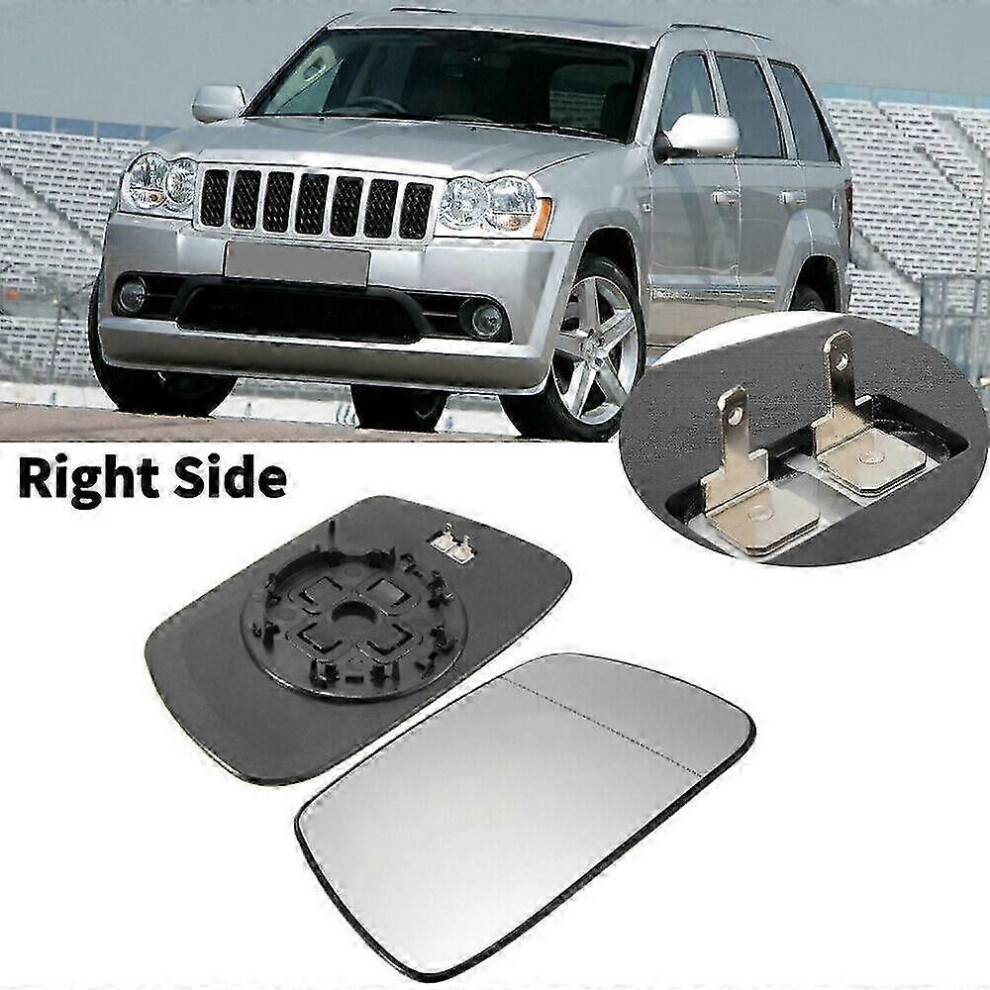 Heated Right Side Rearview Door Mirror Glass For 2005-2010 Jeep Grand Cherokee 9319739819847