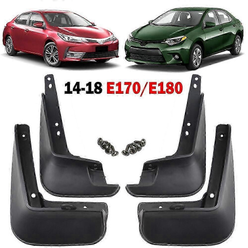 Set Mud Flaps For Toyota Corolla E170 2014-2018 Splash Guard Mudguard Front Rear 1