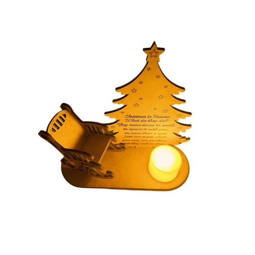 Mecedora con estampado "Navidad en el Cielo" 1