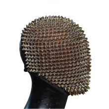 Besetzte Spikes Vollgesichts-Juwel Margiela Gesichtsbedeckung für Halloween Cosplay Lustig