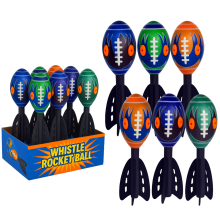 (2 Rocket Balls) Rocket Ball With Whistling Sound Throwing Ball Toy