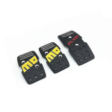 3 pedales de freno y embrague para coche, de metal, antideslizantes, color negro, para carreras | pedales