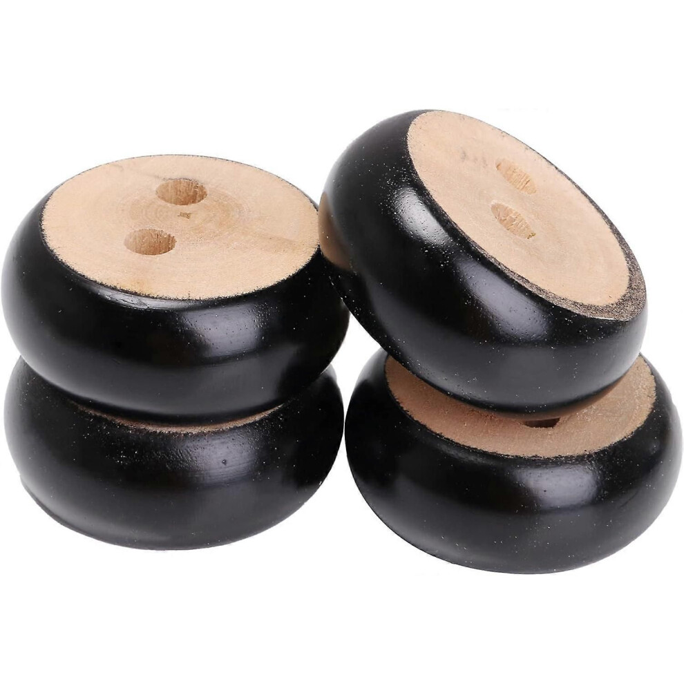 Zwarte gatensteek 22 mm ronde houten poten, ronde bankpoten, woonaccessoires voor meubels, verpakking